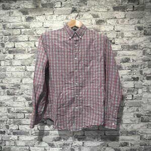 EUC J Crew Men's Secret Wash Cotton Roplin Shirt Size Medium